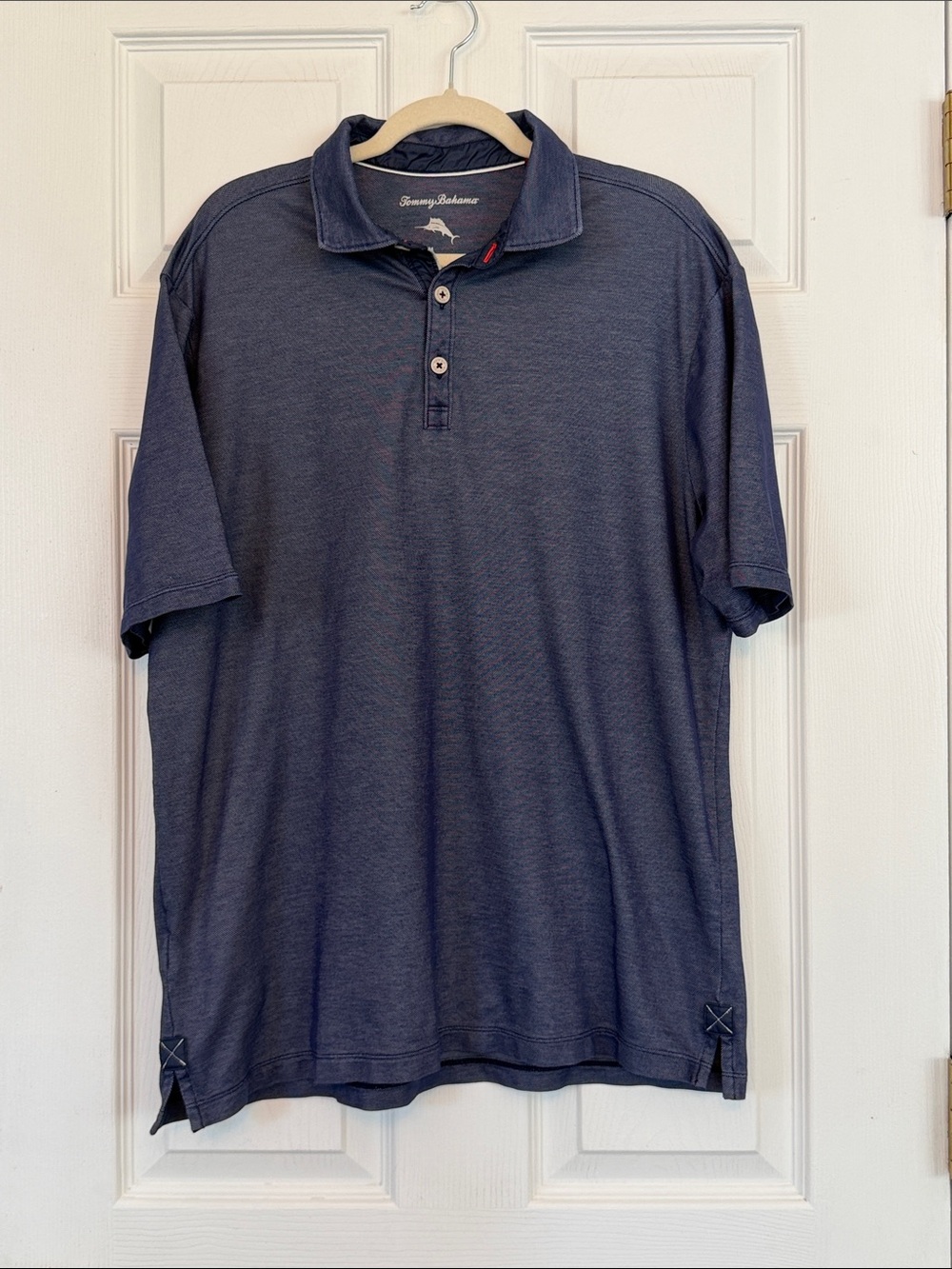 Tommy Bahama Men’s Navy Polo Shirt. Size Medium